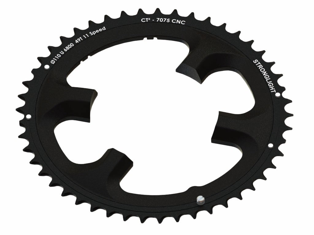 Stronglight Ultegra 110 mm Kettenblatt mit 51 Außenzähnen, schwarz, ct², 11-fach