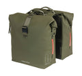 Basil SoHo Nordlicht Bolsa Doble, Verde Musgo, 31x13x37cm, 41L