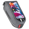 Borsa da telaio KLICKfix PhoneWaterproof grigio,9x7,5x21cm,1l,180g, c.adatt.