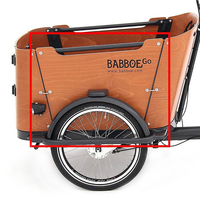 Pannello laterale Babboe Go, legno, sinistra