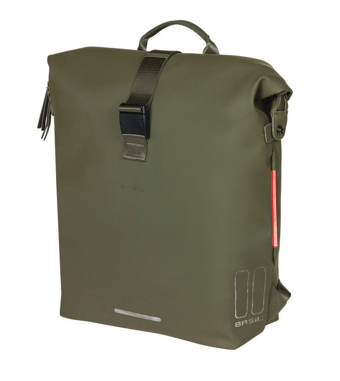 Zaino da bici Basil SoHo Nordlicht verde muschio, 31x14x37cm, 17l