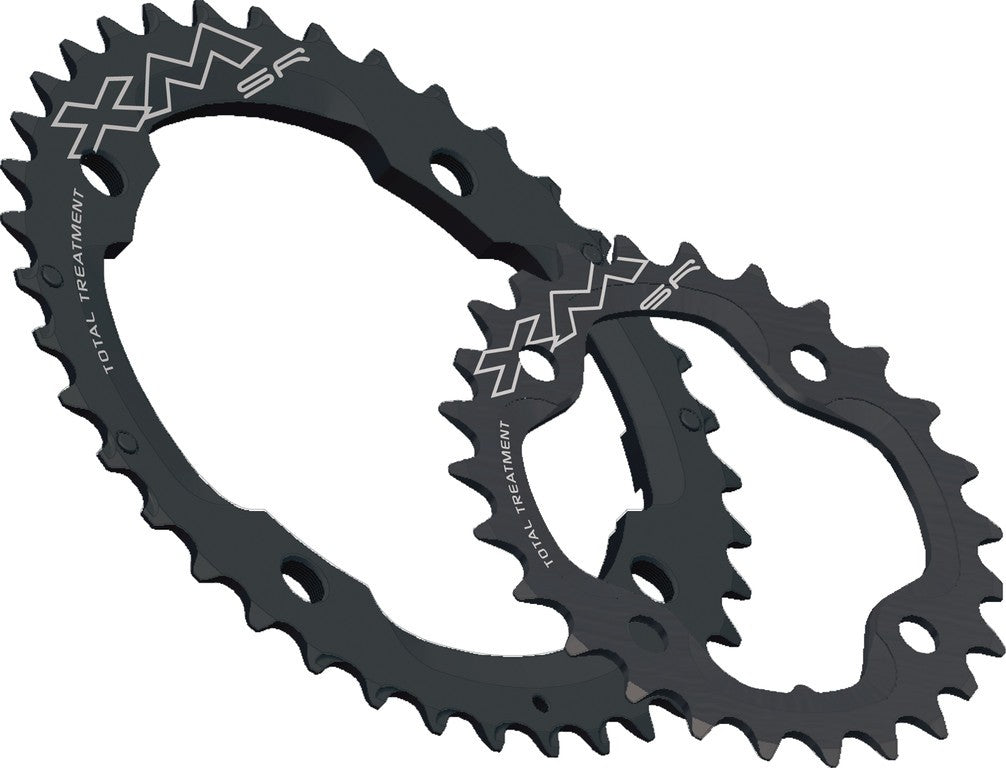 Plato externo Miche MTB XM TT SR BCD120/80 de 39 dientes, negro, 10 velocidades