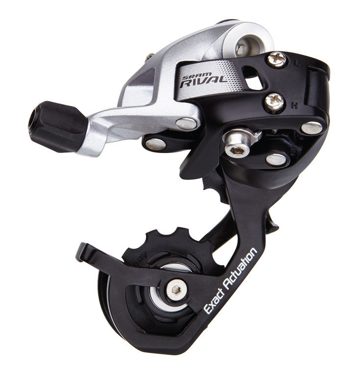 Der. post. SRAM Rival22 11vel, gabbia media, nero, all