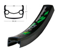 Llanta Exal XL 25 DB de 26", negra, 36 agujeros, 559-25, LV 8,5 mm
