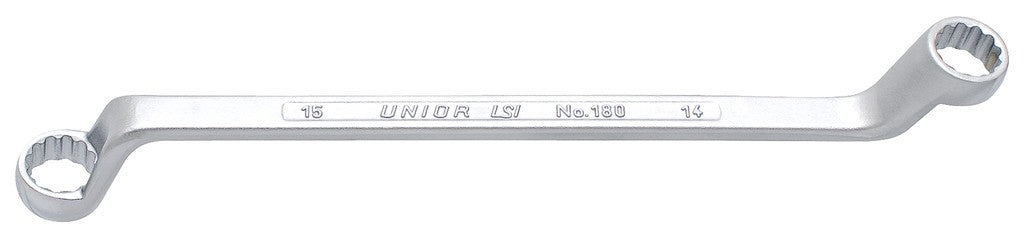 Llave de doble anillo Unior 13x15mm, longitud 235mm, 180/1