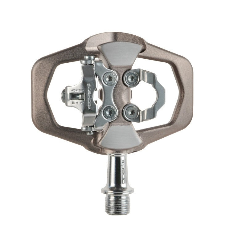 Pedale Xpedo TRAVERSE Duo grigio, 9/16", unilaterale