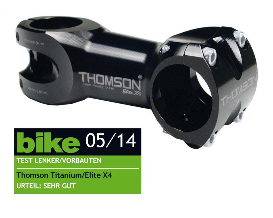 Att. man. A-Head Thomson Elite X4 1 1/8", Ø 31,8mm, 10Â°, 110mm, nero