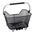 Cesta de sistema Racktime Baskit Deluxe 23l 45x30x33cm, negra, con adaptador Snapit