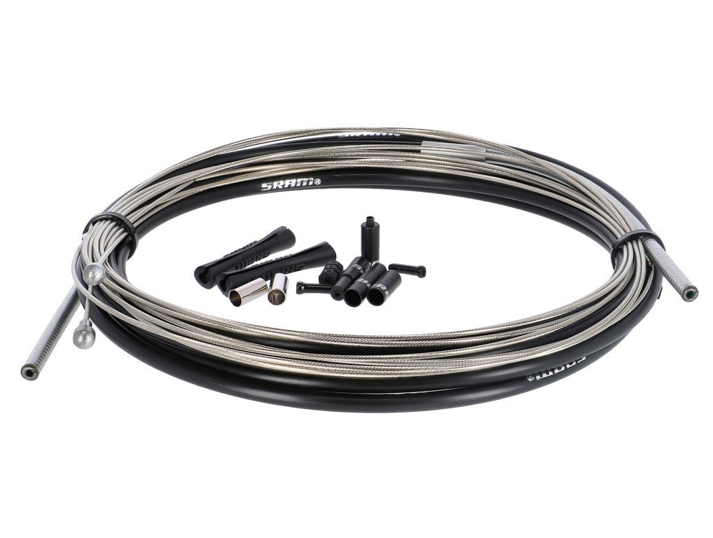 SRAM Slick Wire XL Rennrad-Bremszugset Ø5 mm, 1350 mm und 2750 mm, schwarz