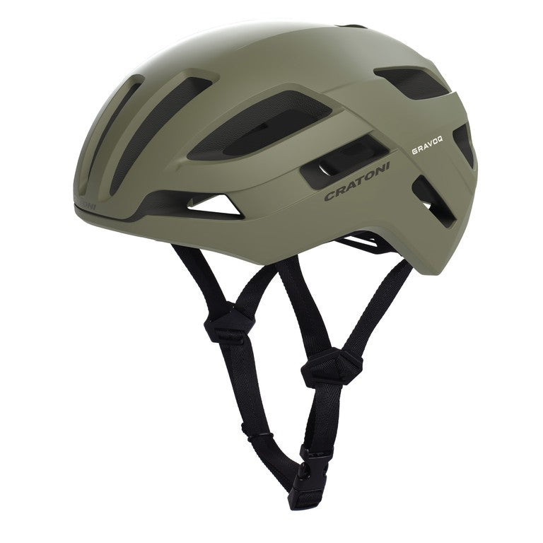Casco bici Cratoni Gravoq kaki opaco, t. S/M (54-58cm)