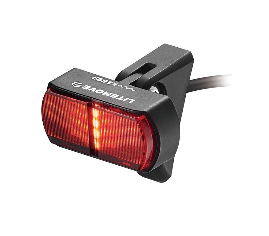 LED-Rücklicht für E-Bike LITEMOVE TS-FD 6 V (5–16 V), fest montiert. Schutzblech.