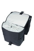 Bolsa doble Basil Go MIK, negro sólido, 14 x 27 x 31 cm, 32 l