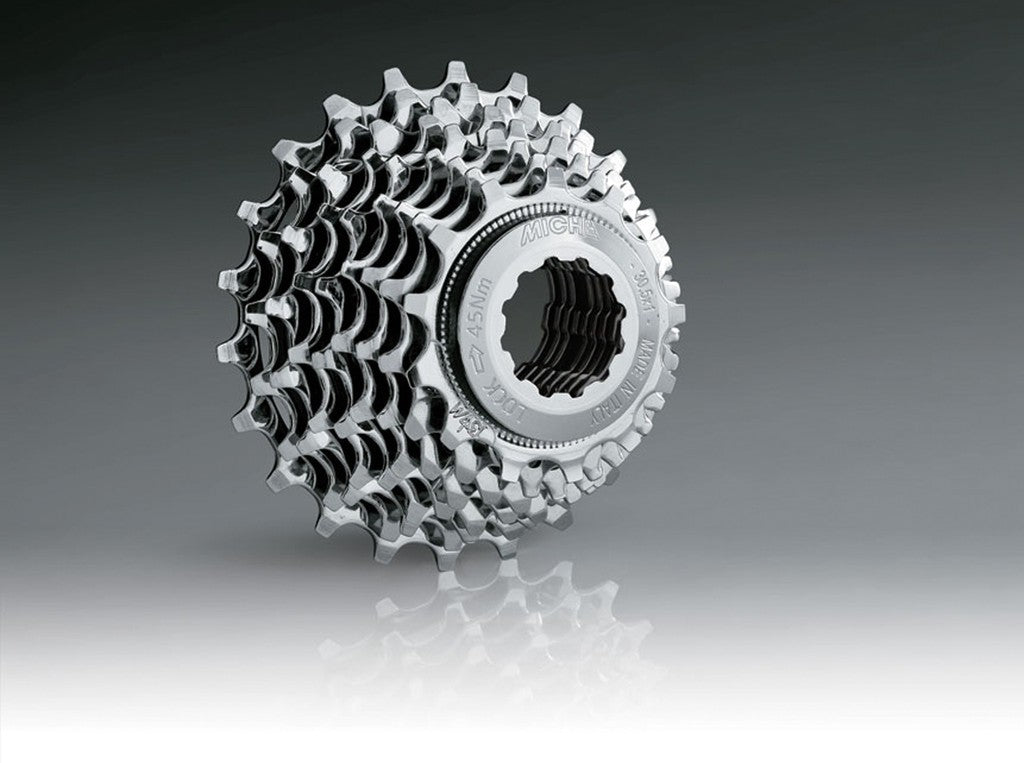 Pacco pignoni Miche Primato 8vel 16-23 denti comp. c. Shimano,arg