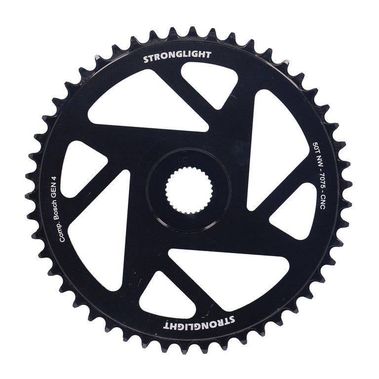 Plato de 50 dientes BoschGen4 para bicicleta eléctrica Stronglight, montaje directo