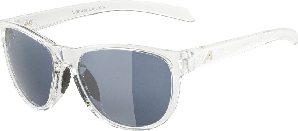 Alpina Nacan II transparente Sportbrille, schwarze Gläser, Kat. 3