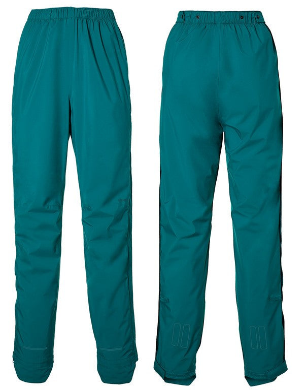 Pantaloni antipioggia Basil Skane teal green, t. S, uomo
