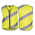 Gilet di sicurezza Wowow Roadie giallo, strisce rifl., cerniera, t.XXL