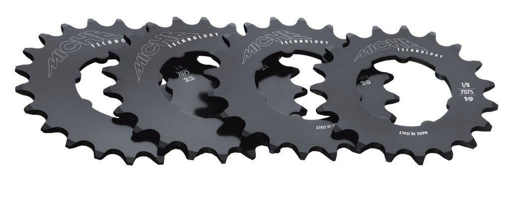 Piñón de una velocidad Miche de 1/8", 21 dientes, color negro