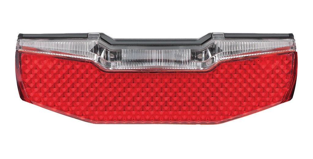 Luce post. LED p. e-bike AXA Blueline 6-12 V, fiss. portapacchi 80mm