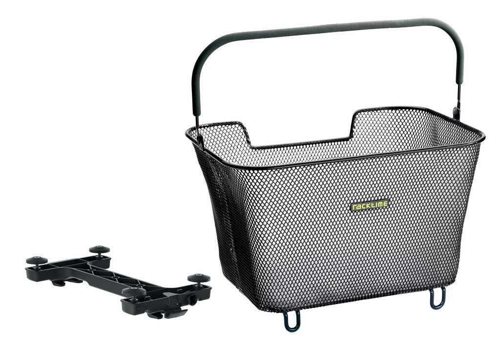 Cesta Racktime Baskit pequeña 2.0, 42 x 30 x 27 cm, negra, 20 l, Snapit 2.0