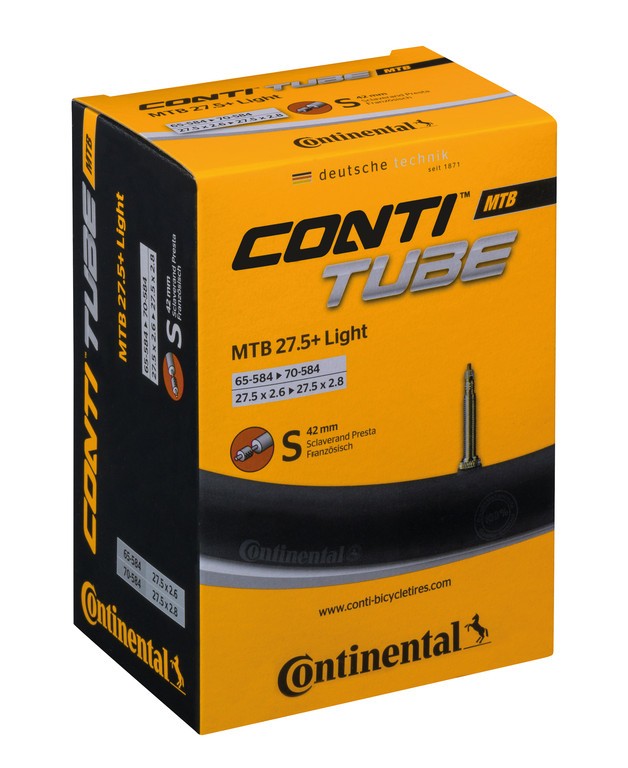 Cámara de aire Conti MTB 27.5 B+ 27.5x2.6-2.8" 65/70-584 VP 42mm