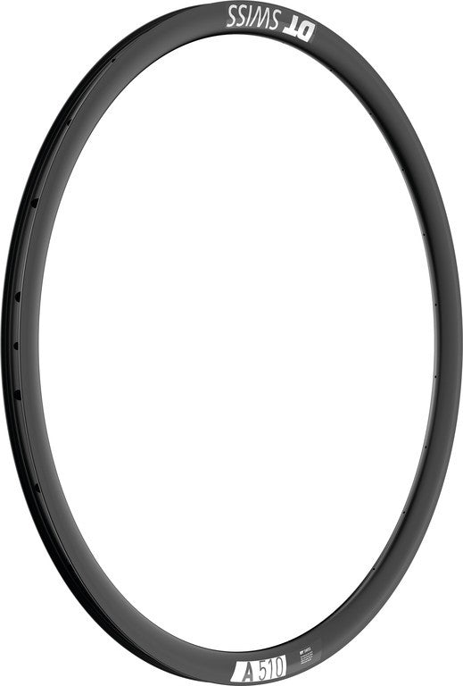 Llanta DT Swiss A 510 DB de 28", negra, 28 agujeros, 622-20, LV 6,5 mm
