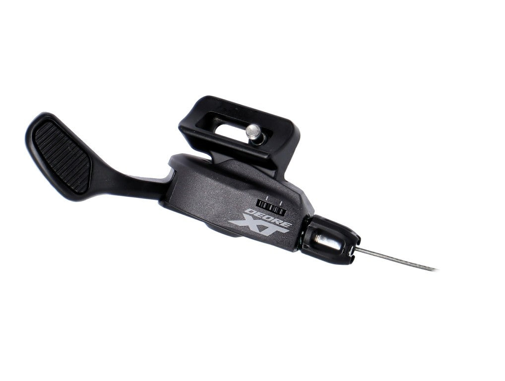 Palanca de cambios de 2 velocidades para Deore XT SLM8100 I-Spec-EV. Izquierda, 1800 mm, negra.
