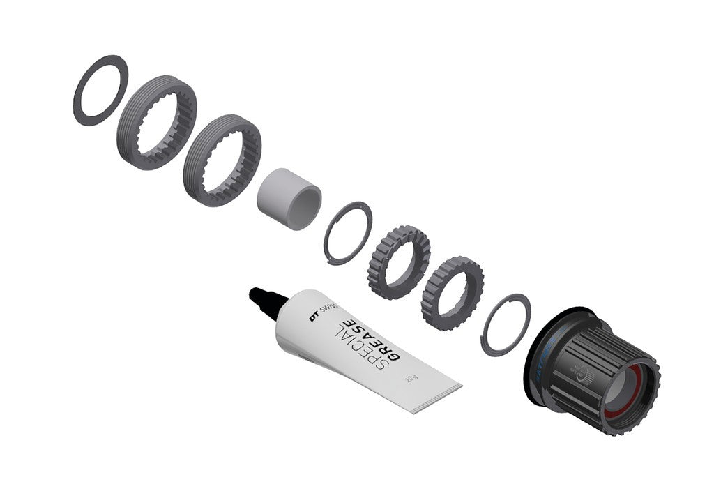 Kit de servicio DT Swiss Hub RP 3 Trinquete en trinquete LN, Calce MS acc, 18T