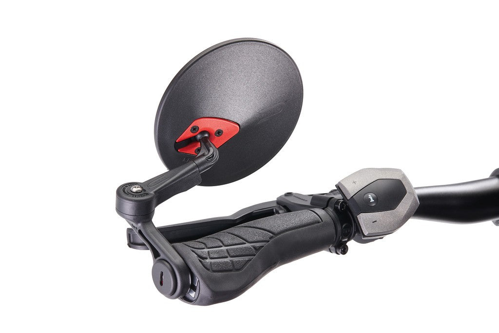Retrovisor de bicicleta Krampe KF1 Typ B izquierdo/derecho, bloqueo interno, negro