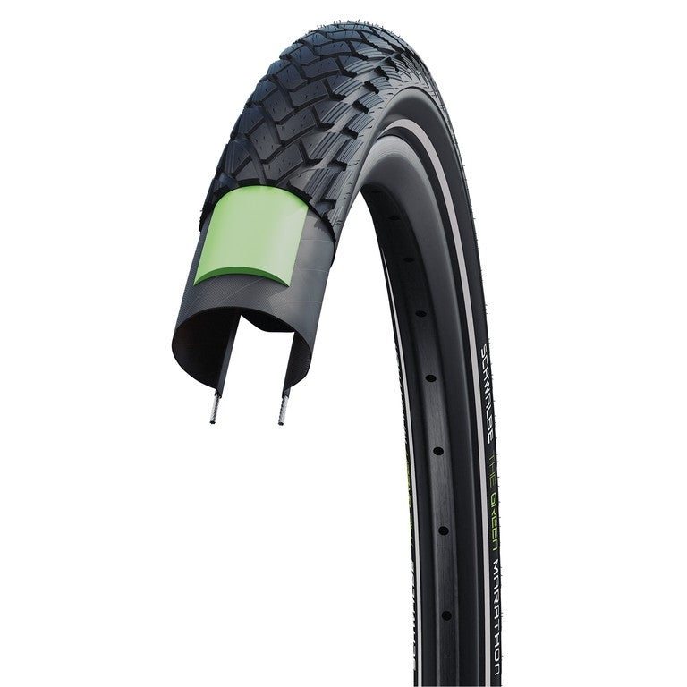 SCHWALBE MARATHON Perf 27.5x2.15 (55 - 584) black reflex E-50 ADDIX Eco