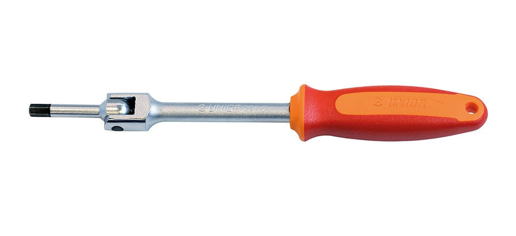 Llave de pedal Unior roja, 6mm, 1613S/1BI