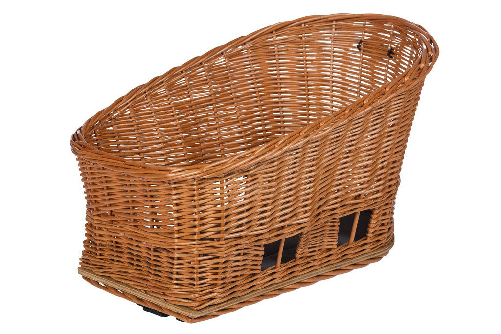 Basil Pasja M 45 cm Hundekorb für hinten, Natur, 30 l, MIK