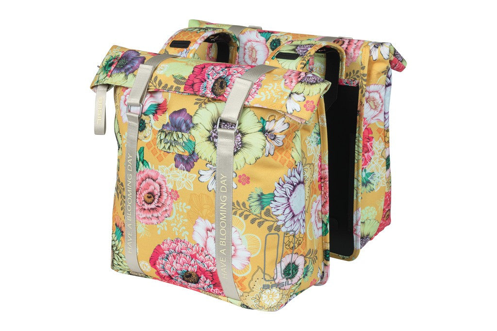 Borsa doppia Basil Bloom Field honey yellow, 30x15x33cm, 28-35l
