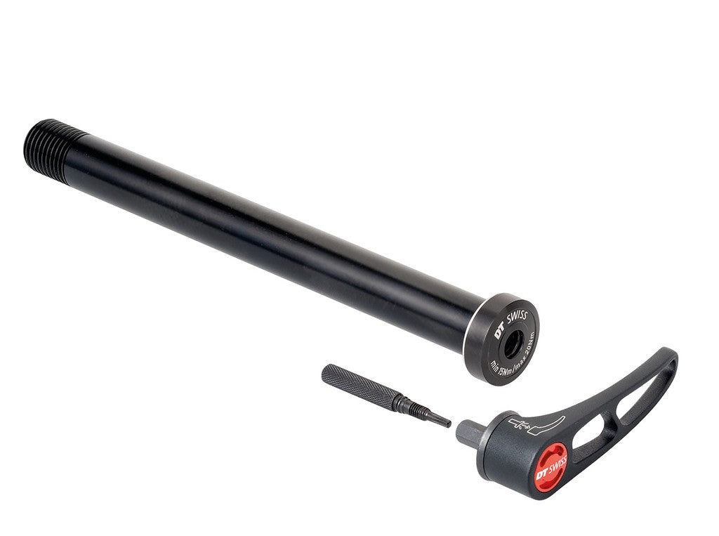 Pasador de paso RA DT Swiss RWS enchufable para MTB, 15/110 mm Boost, con todas las palancas