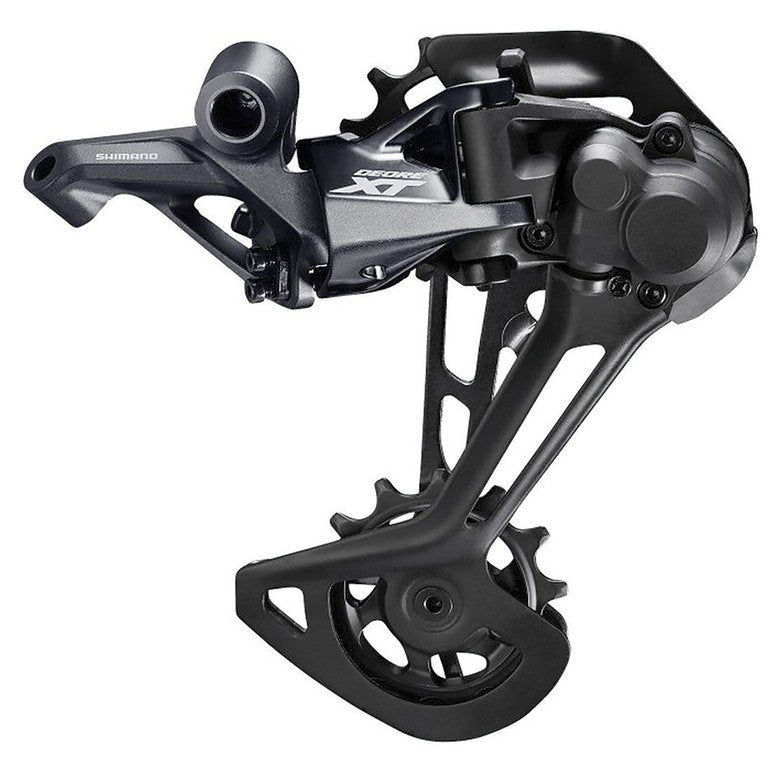 Der. post. Shimano Deore XT Shadow Plus 12 vel., gabbia lunga, nero