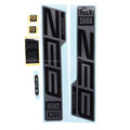 DecalKit forc. RockSh.ZEB Ultim.27,5/29" argento opaco per Gloss Black
