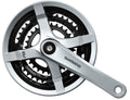 Shimano FC-TY501 Kurbelgarnitur 6/7/8-fach, 28/38/48 Zähne, 175 mm, silber, c.paracat