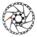Shimano RT-EM600 180mm Centerlock-Bremsscheibe mit Sicherungsring.
