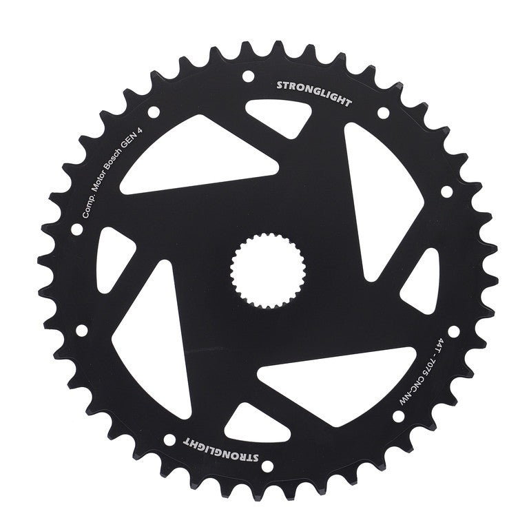Plato de 44 dientes BoschGen4 de Stronglight para bicicleta eléctrica, montaje directo