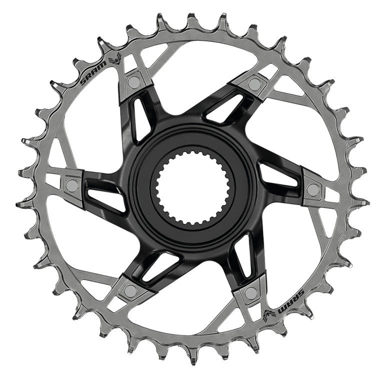 SRAM T-Type XX Kettenblatt, 12-fach, 36 Zähne, schwarz, alle Ausführungen, DM, für Bosch Gen4