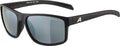 Alpina Nacan I Sportbrille, matt schwarz, silber verspiegelte Gläser, Kat. 3