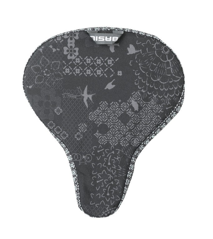 Funda de asiento Basil Boheme color carbón, 150x10x80mm, poliéster