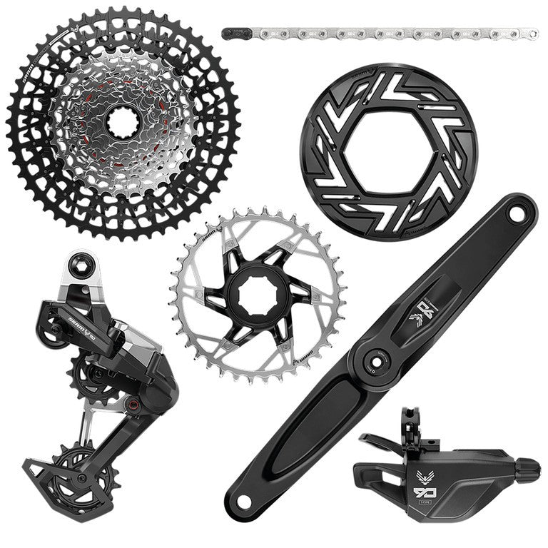 SRAM Eagle 90 EMTB A1 DUB, SRAM/Brose, 165 mm, 36 Zähne, XS-1275, 10-52 Zähne Kassette
