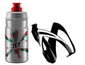 Borraccia JET + Portaborr. CEO Elite Kit 350ml, bianco/aranc., nero/bianco luc.