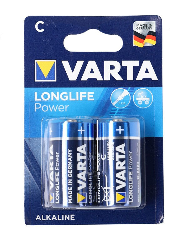 Batteria Varta Longlife Power Baby LR14 alcalina, 1,5V, MN1400, 2 pezzi