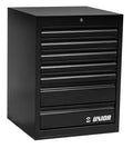 Cómoda ancha Unior, 7 cajones 990WD7-BLACK