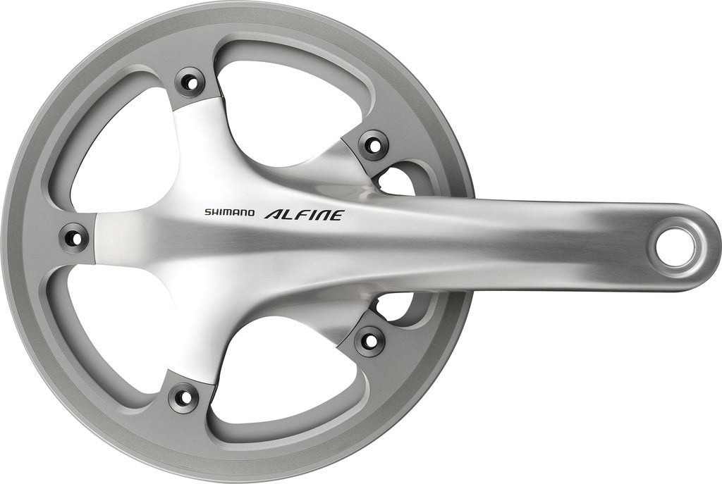 Shimano Alfine FC-S501 45T, 170 mm, plateado, protector de cadena, juego de bielas Hollowtech II
