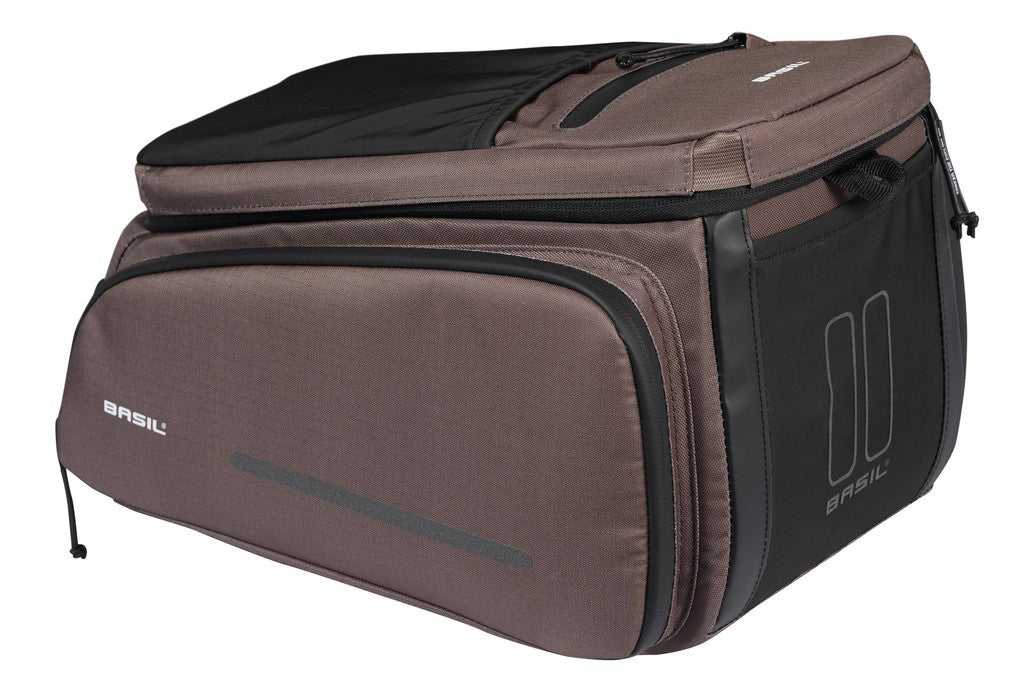 Bolsa de alforja Basil Move marrón, 10-26 L