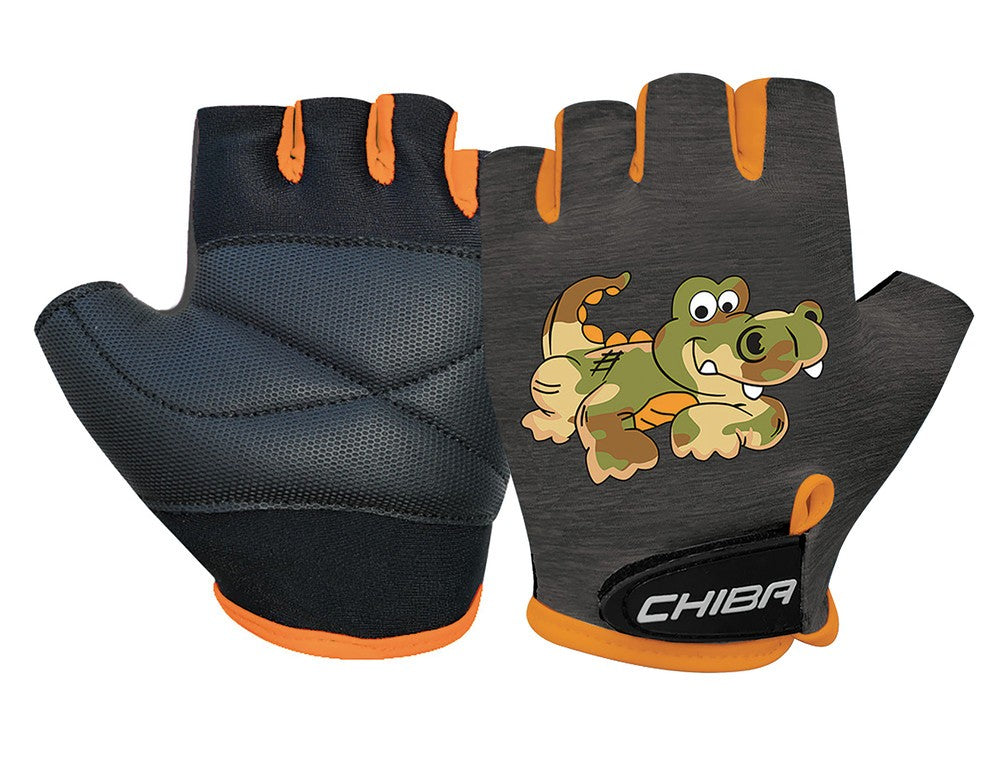 Guantes para niños Chiba Cool Kids, color cocodrilo/negro, talla S/4
