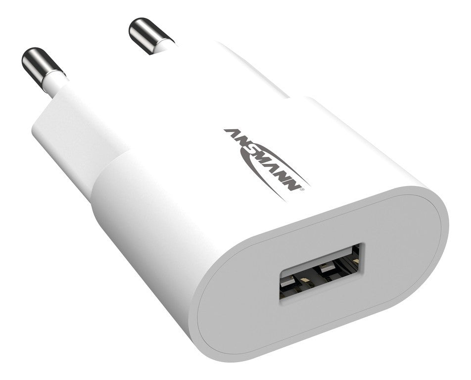 USB Home Charger Ansmann HC105 5W,bianco,p.smarphone/tablet/disp.USB
